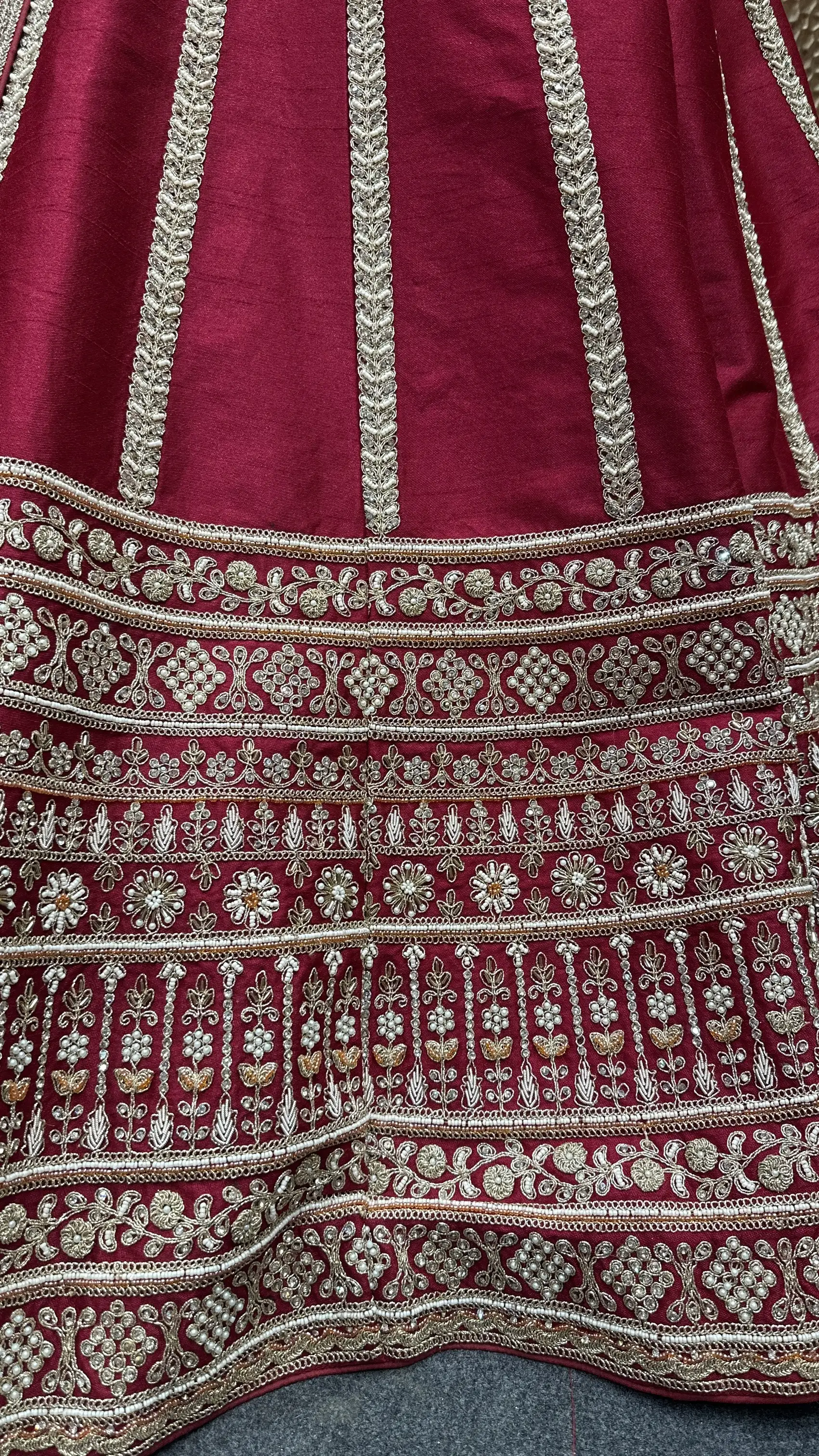 Latest Minimal work lehenga